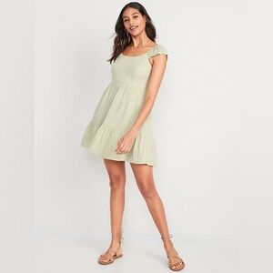 OLD NAVY Fit & Fun Flare mini Dress in Mint Green size L Women’s